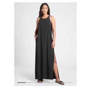 Athleta Hayes Pleated Maxi Dress
